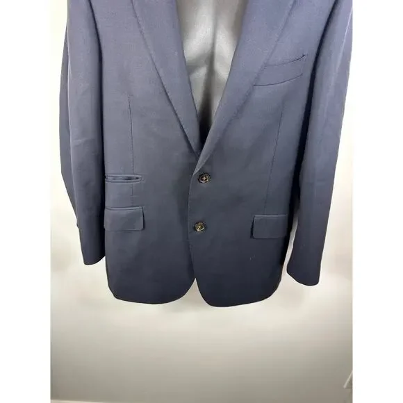 SuitSupply Navy Blue Pure Wool Sport Coat Blazer 42R Vitale Barberis Canonico